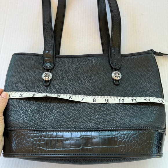 Vintage Brighton Black Textured Shoulder Bag - Picture 12 of 16